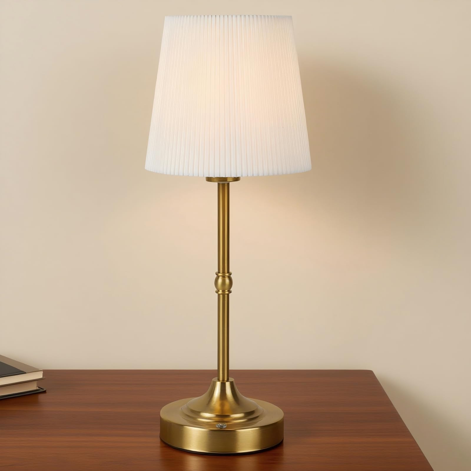 Cordless Table Lamp Rechargeable, 5200mAh High Capacity Battery Powered, Touch Dimmable Gold Lamp... | Amazon (US)