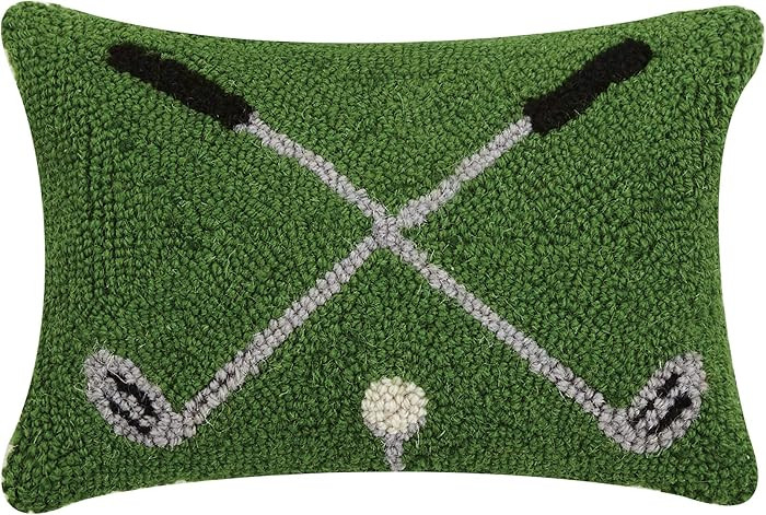 Peking Handicraft 30JES1455C12OB Cross Golf Clubs Hook Pillow, 12-inch Long, Wool and Cotton | Amazon (US)