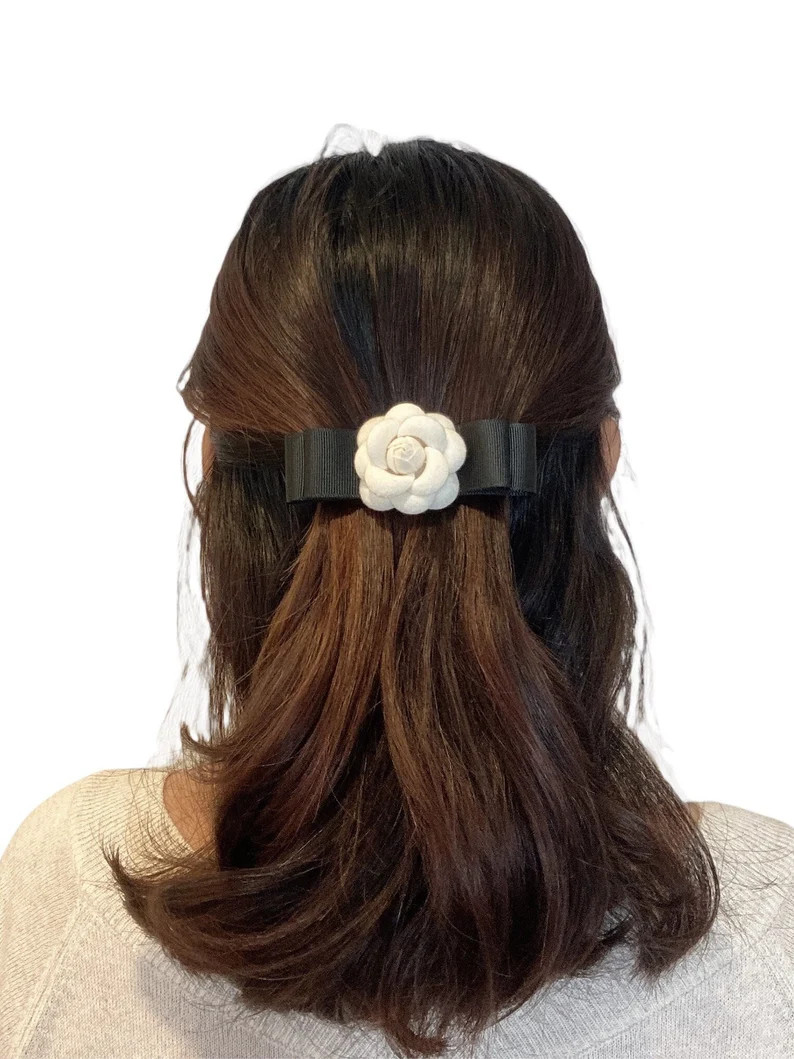 Camellia Flower Corsage Decorated Hair Clip Women Accessory | Etsy | Etsy (US)