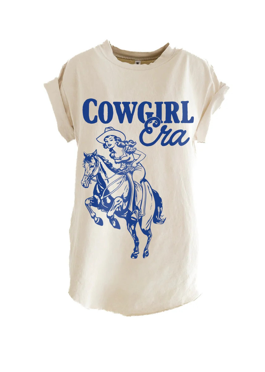 COWGIRL ERA SIDE SLIT TEE | Pebby Forevee