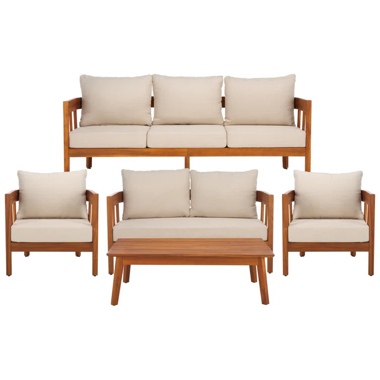 Stefanus 5 Piece Patio Conversation Set | Wayfair North America
