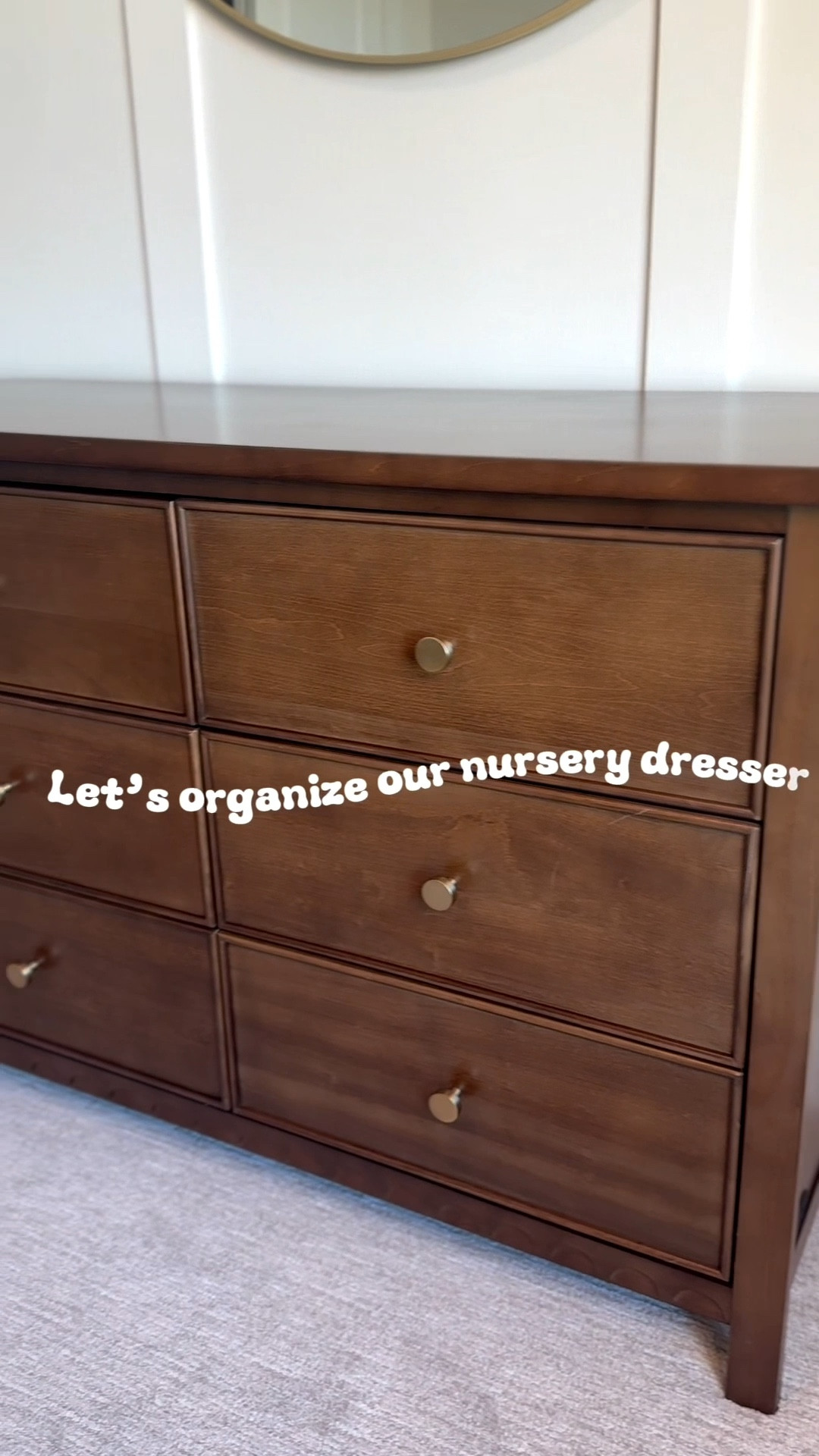 Organize our nursery dresser with me! It feels good to get another item checked off the nesting checklist ✅👶

#LTKBump #LTKHome #LTKBaby