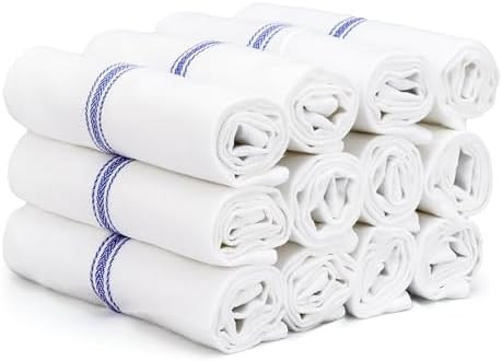 TEXAS LINEN CO. Cotton Kitchen Towels 12 Pack - 15 x 25 Inches - Highly Absorbent Dish Towels for... | Amazon (US)