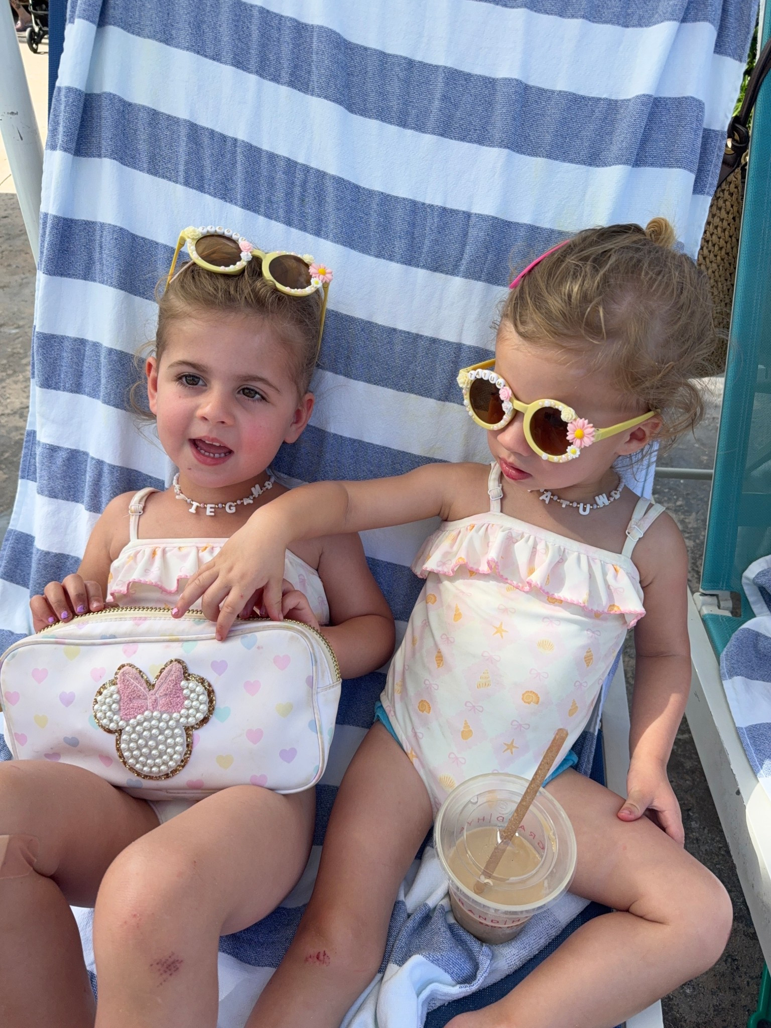 Beach babies!!! 👶🏼🩷 accessories linked! 

#LTKKids #LTKSwim