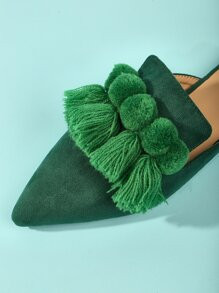 Tassel Decor Point Toe Flat Mules SKU: sx2208282333381857(55 Reviews)$19.30$18.34Join for an Excl... | SHEIN