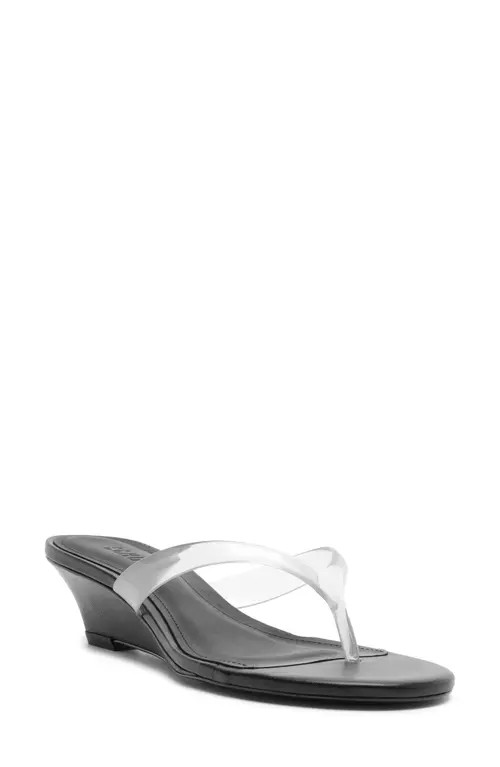 Schutz Roslyn Wedge Sandal in Black at Nordstrom, Size 11 | Nordstrom