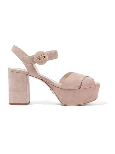 Suede platform sandals | NET-A-PORTER (US)