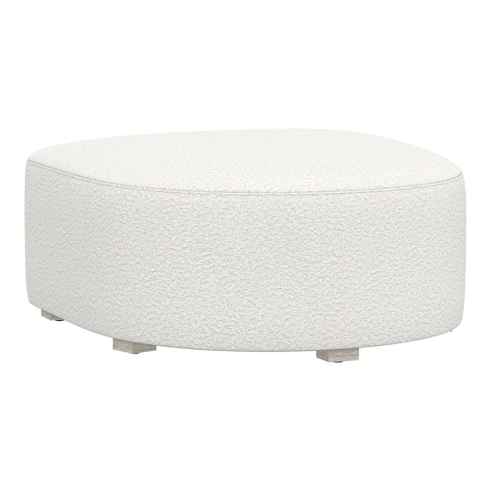 Elle Ottoman, Chunky Boucle Ivory | Pottery Barn Teen