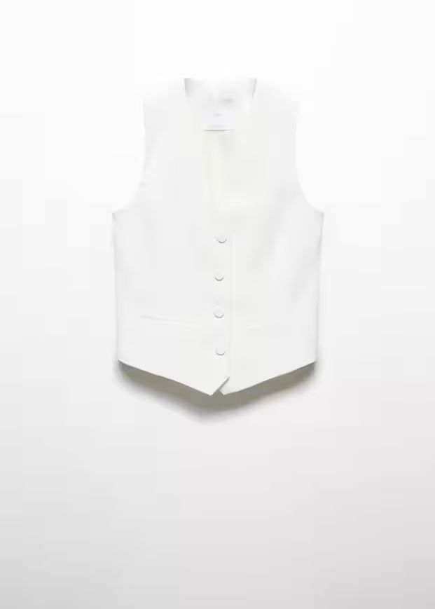 Suit vest with buttons -  Women | Mango USA | MANGO (US)