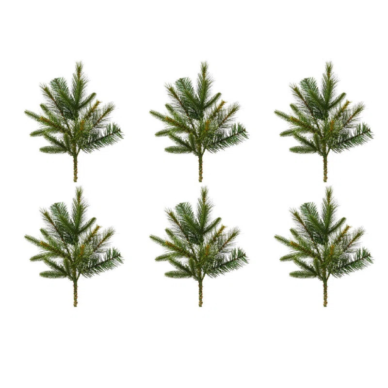 Vickerman Cashmere Pine Artificial Christmas Spray 18'' Faux Pine Plant | Wayfair North America
