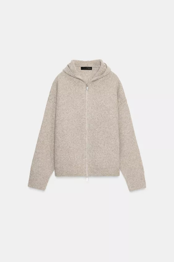 WOOL HOODIE | Zara UK