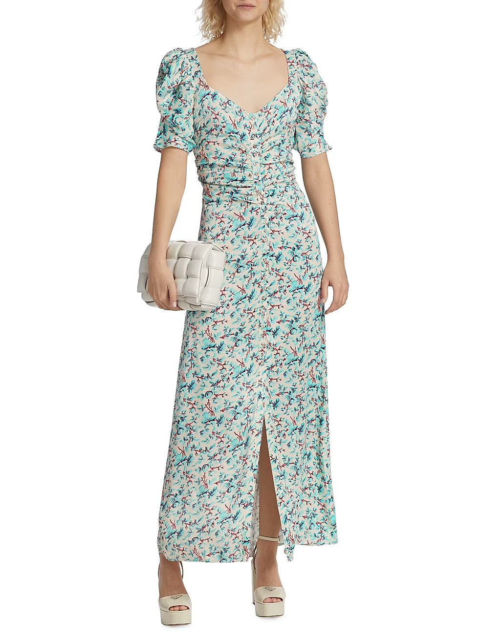byTiMo Rose-Printed Ruched Maxi Dress | Saks Fifth Avenue