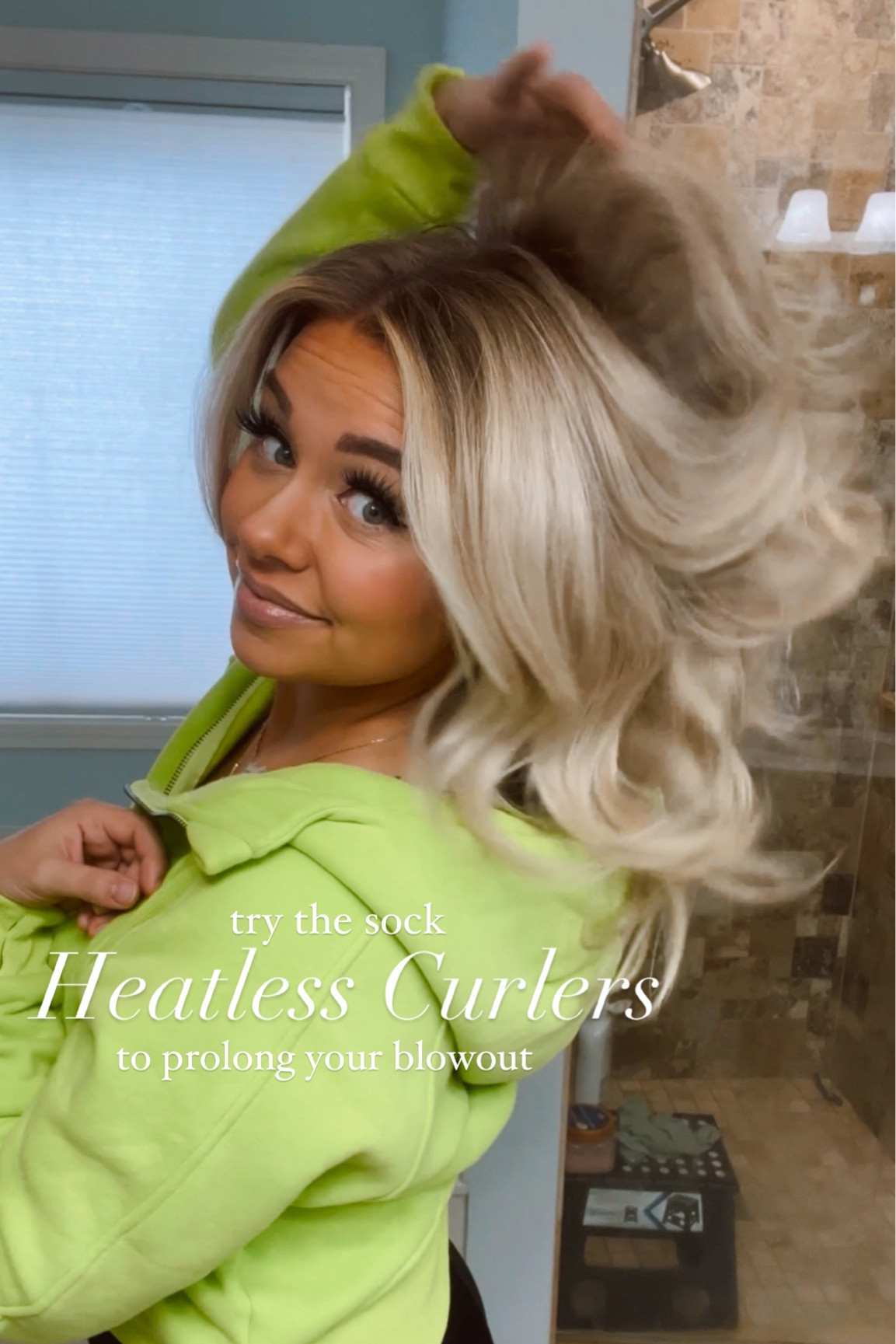 Heatless hair rollers curlers sock trend big voluminous curls model hair hack 

#LTKstyletip #LTKbeauty