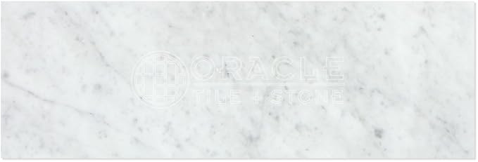 Carrara White Italian (Bianco Carrara) Marble 4 X 12 Field Tile, Honed | Amazon (US)