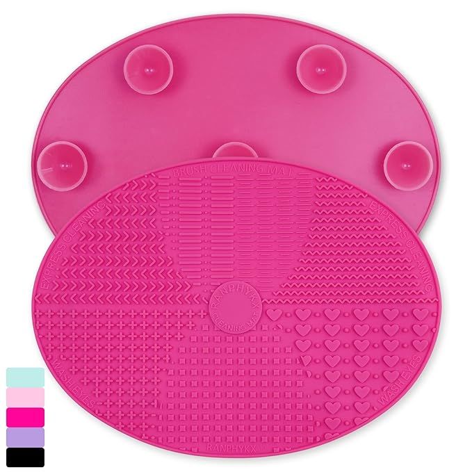 Makeup Brush Cleaner Mat Silicone Brush Cleaning Mat Big Size Make Up Brush Clean Pad with Suctio... | Amazon (US)