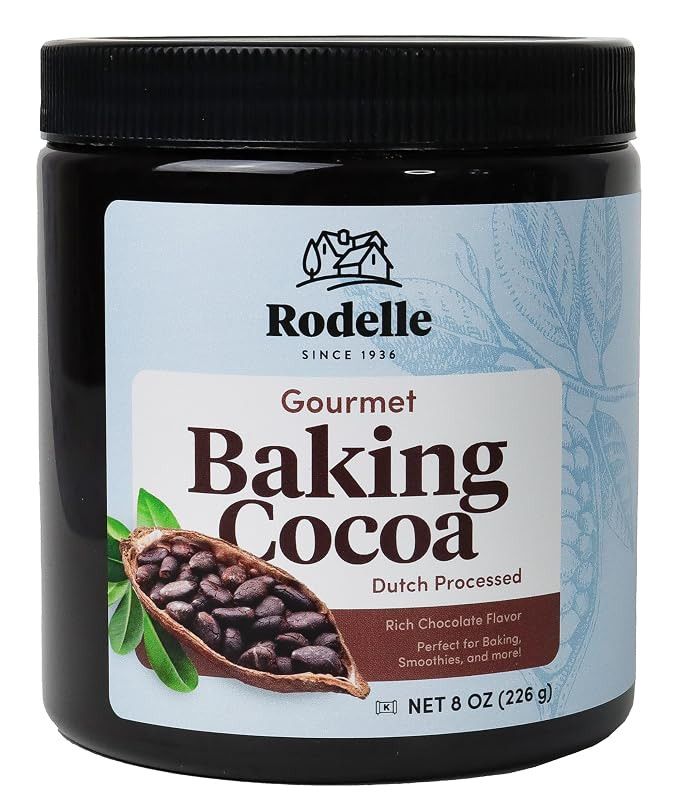 Rodelle Gourmet Dutch-Processed Cocoa Powder, Unsweetened, Gluten Free, 8 Oz. | Amazon (US)