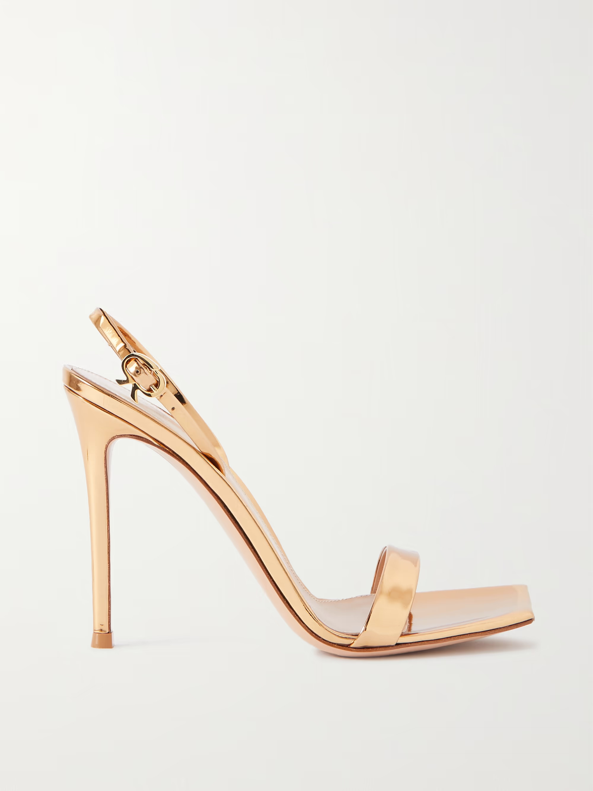 Ribbon 105 metallic patent-leather slingback sandals | NET-A-PORTER (UK & EU)