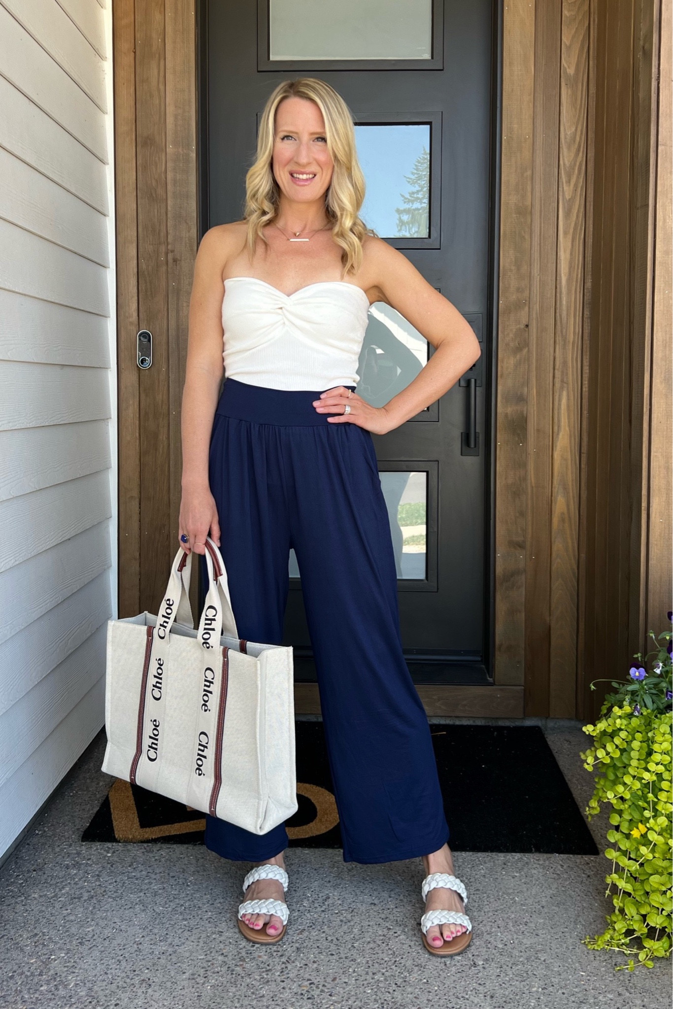 Head to the park to read and relax. I’m wearing these high waisted yoga pants, braided sandals and carrying my favorite woody tote!

#LTKitbag #LTKunder50 #LTKstyletip