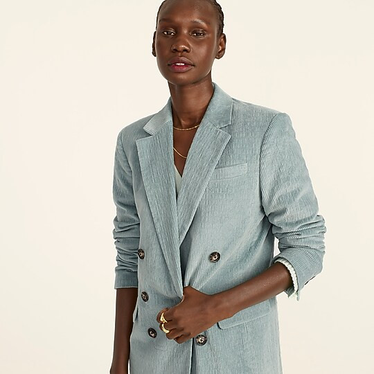 Double-breasted blazer in Italian corduroy | J. Crew US