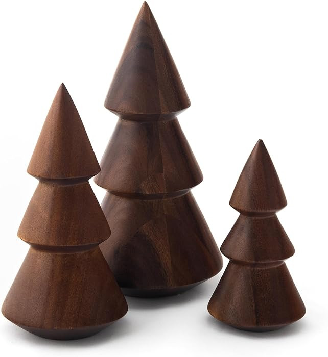 Nambé Acacia Tree Set, Handcarved Wooden Sculptures, Elegant Designer Holiday Decor, Seasonal Ch... | Amazon (US)