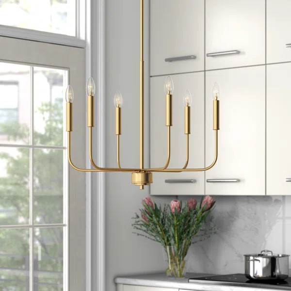 Aldusa 6 - Light Candle Style Chandelier | Wayfair North America