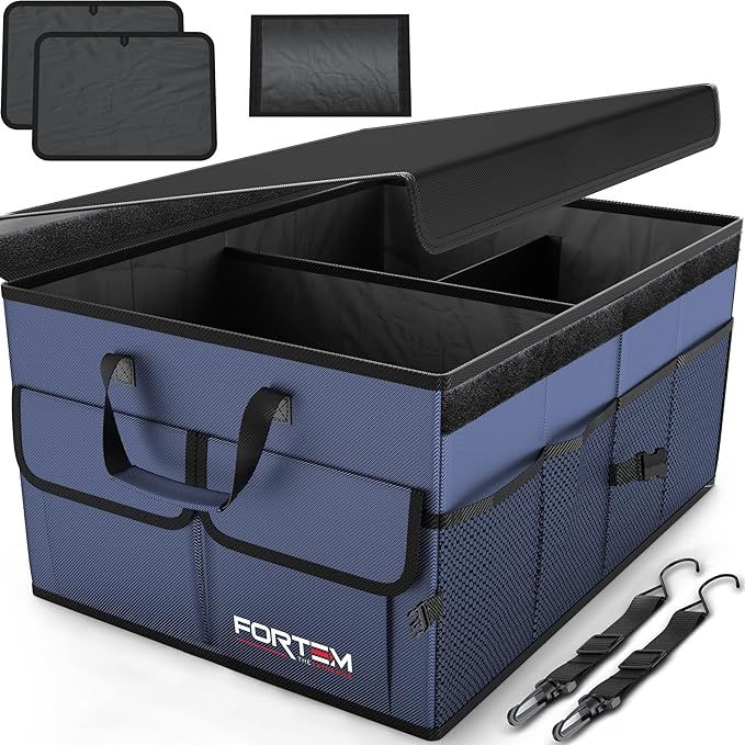 FORTEM Car Trunk Organizer, Collapsible Multi Compartment Car Organizer, Foldable SUV Storage for... | Amazon (US)