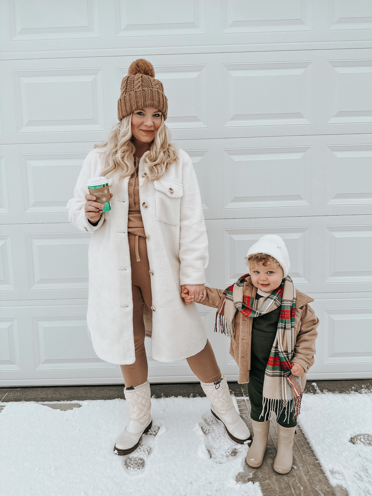 winter outfit | mom and mini | wool coat | sherpa | scarf | loungewear 

my loungewear set + grayson’s sherpa jacket, loungewear and boots are goumikids (code ‘Olivia’ saves) 

#LTKkids #LTKSeasonal #LTKHoliday