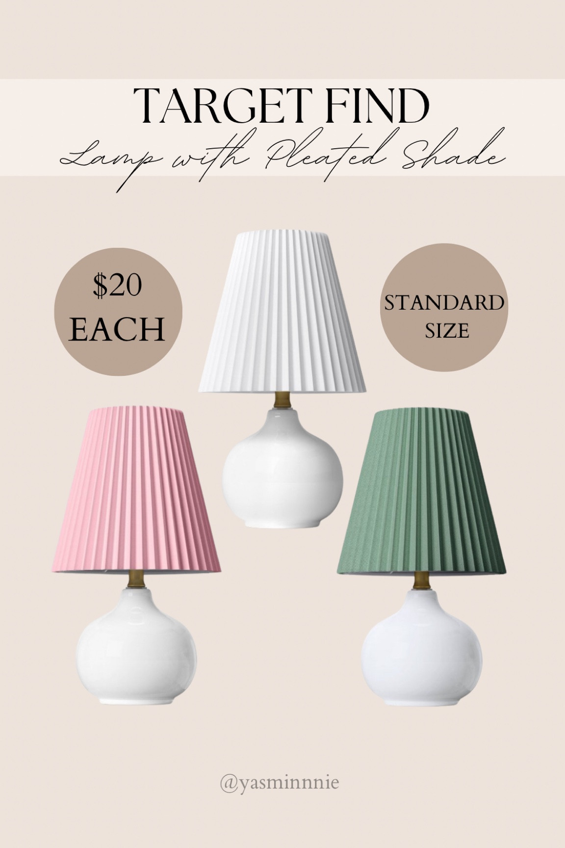 Spotted some nice lamps for only $20 at Target! And they are MEDIUM SIZE (not necessarily standard)

Target, finds, lamps, affordable, budget, home, decor, house, bedroom, living room, 

#LTKHome #LTKFindsUnder50 #LTKStyleTip