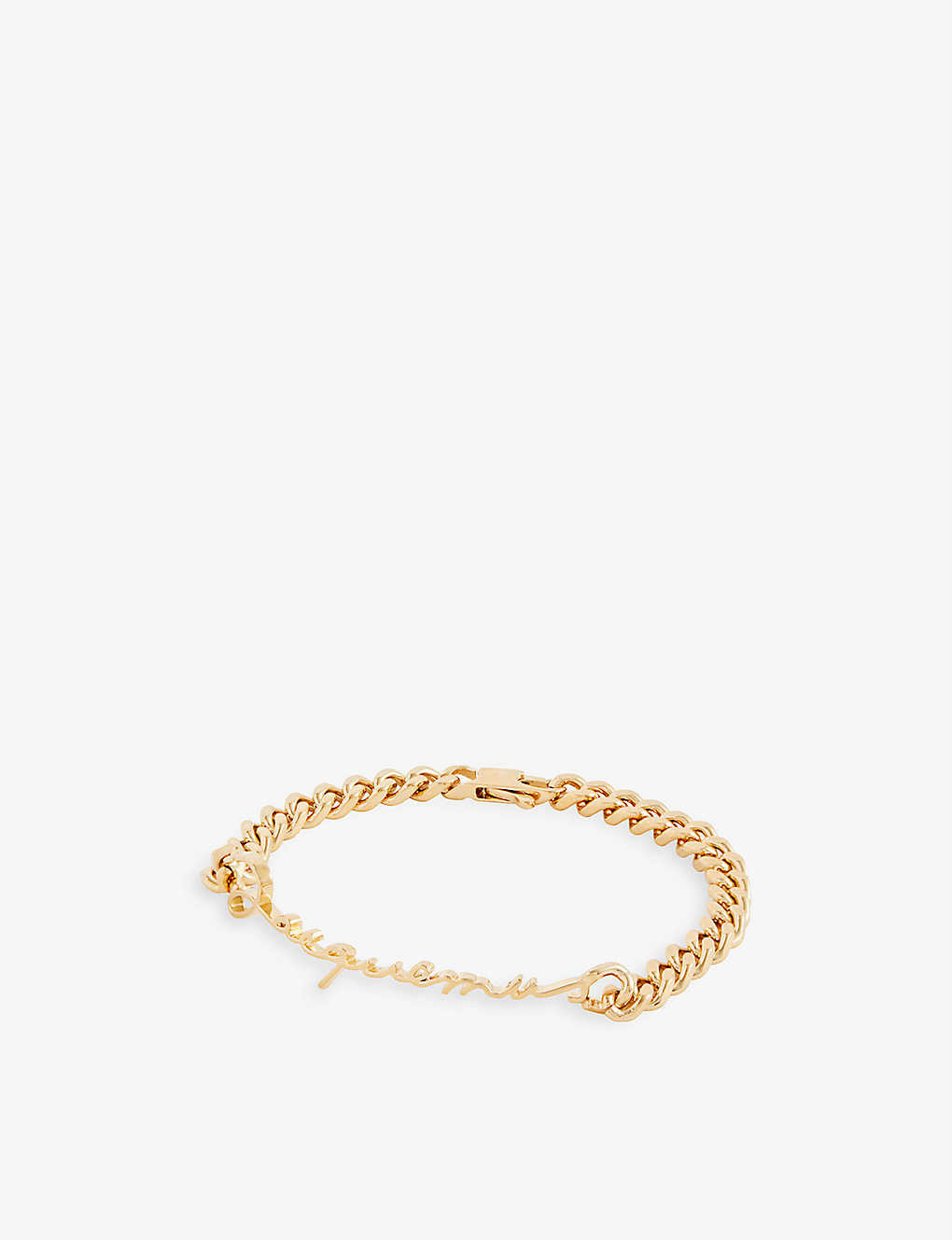 Le bracelet Signature brass bracelet | Selfridges