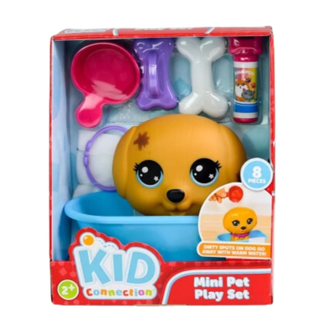 Kid Connection Pet Dog Bath Play Set with Color Changing Feature, 8 Pieces, Toddler Toys | Walmart (US)