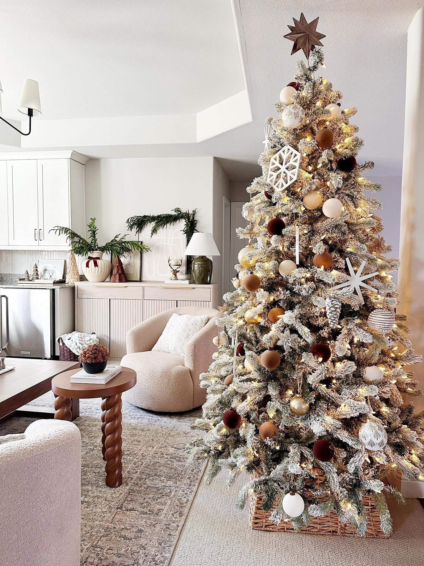Once upon a time, this room was a play area for little hands but as our kids have gotten older it’s the perfect spot for family game nights, lounging and more. 🥰 I had a lot of fun decorating it for the holidays! This @kingofchristmas tree looks beautiful in this spot! I love these warm tones on a flocked tree. This might be my favorite room in the house at the moment and a good reminder that our spaces grow with our families. 



#kingofchristmas #kingofchristmasgiftedme #loftdecor #livingroomideas #holidaydecor #winterdecor

#LTKHoliday #LTKmomlife #LTKHome