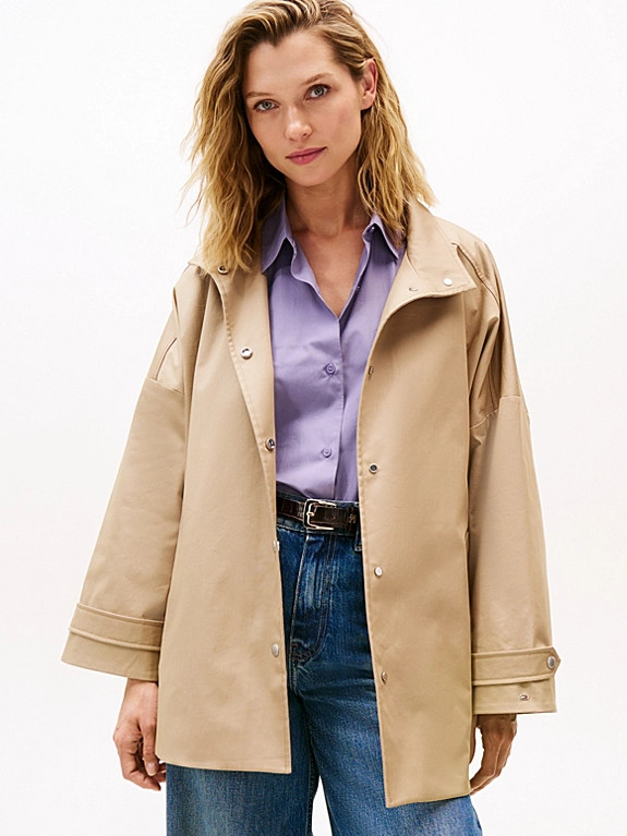 Water Repellent Oversized Car Coat | Tommy Hilfiger UK
