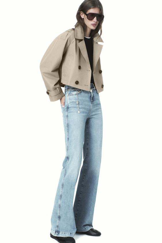 DOUBLE-BREASTED SHORT TRENCH COAT | Zara UK