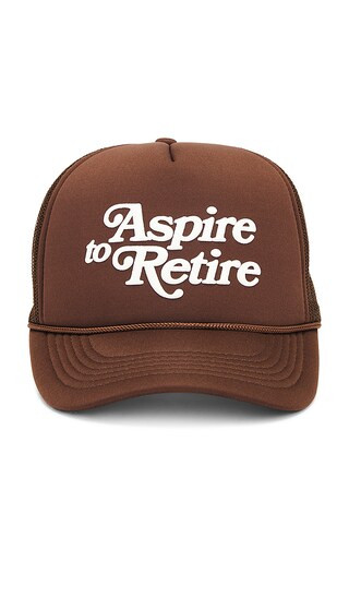 Aspire Script Trucker Hat in Espresso | Revolve Clothing (Global)