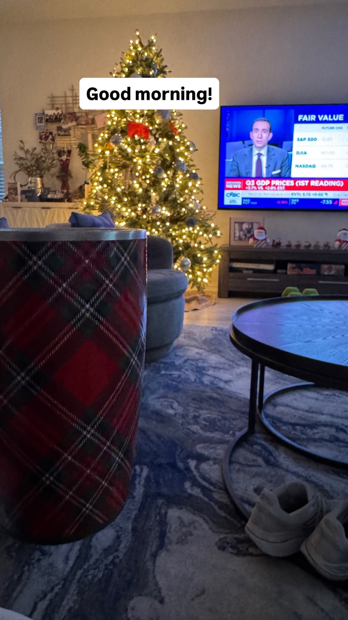 Good morning. Enjoying my new Holiday @swig mug. 
Merry Christmas 

#LTKdayinmylife #LTKmorningroutine #LTKHoliday