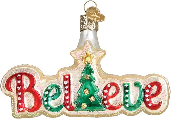 Old World Christmas Ornaments:Believe Glass Blown Ornaments for Christmas Tree | Amazon (US)