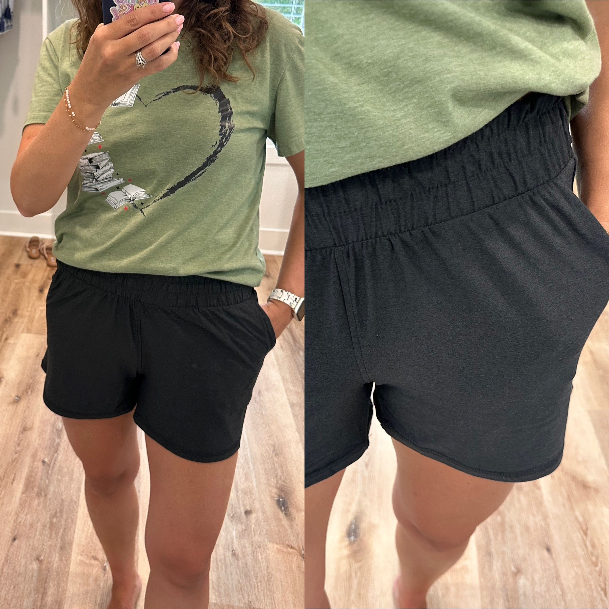 Butter soft shorts with a wide stretchy waistband and pockets! True to size. Wearing a small and comes in 6 different colors! Give me all of them!

#LTKActive