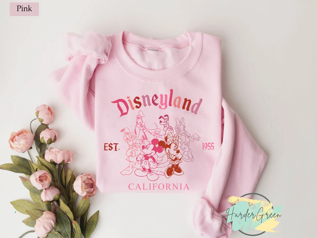 Disneyland Valentine Sweatshirt Disneyland Comfort Colors - Etsy | Etsy (US)