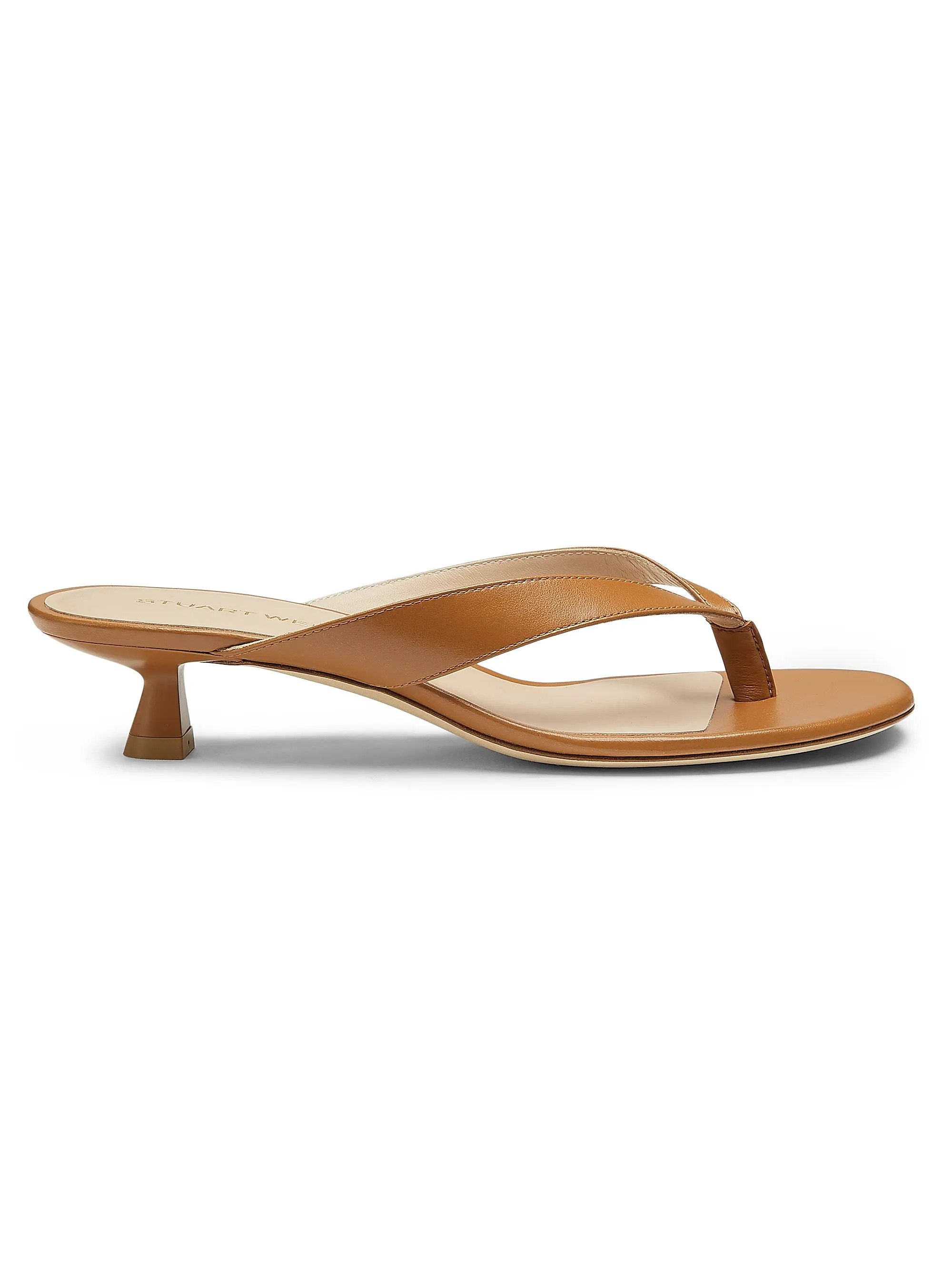 Rio Sleek 35MM Leather Sandals | Saks Fifth Avenue
