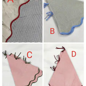 Christmas Scalloped Piping Green TREE Skirt Printed Tree - Etsy | Etsy (US)