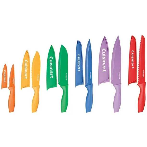 Cuisinart Advantage 12-Piece Color-Coded Professional Stainless Steel Knives | Walmart (US)