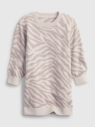 Toddler Zebra Print Sweater Dress | Gap (US)