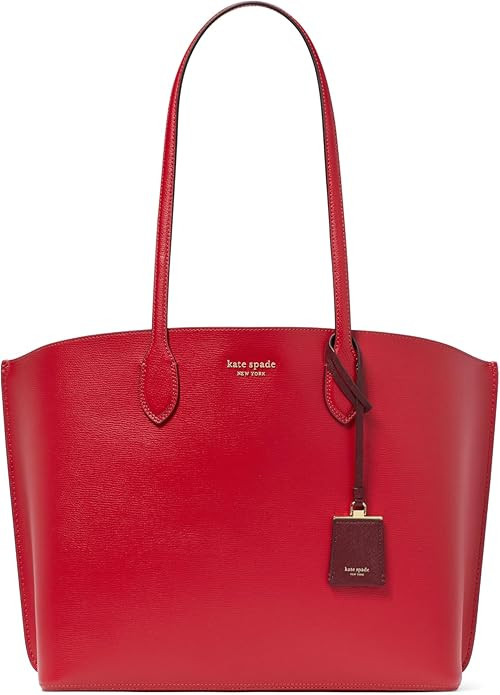 kate spade new york Suite CROSSGRAIN Leather Large Work Tote, Cherry Rogue Multi | Amazon (US)