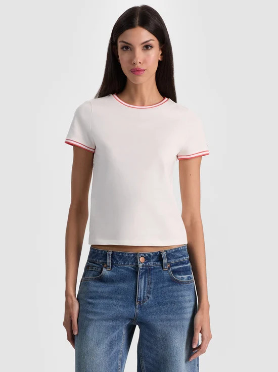 CINDY RINGER TEE | Alice + Olivia