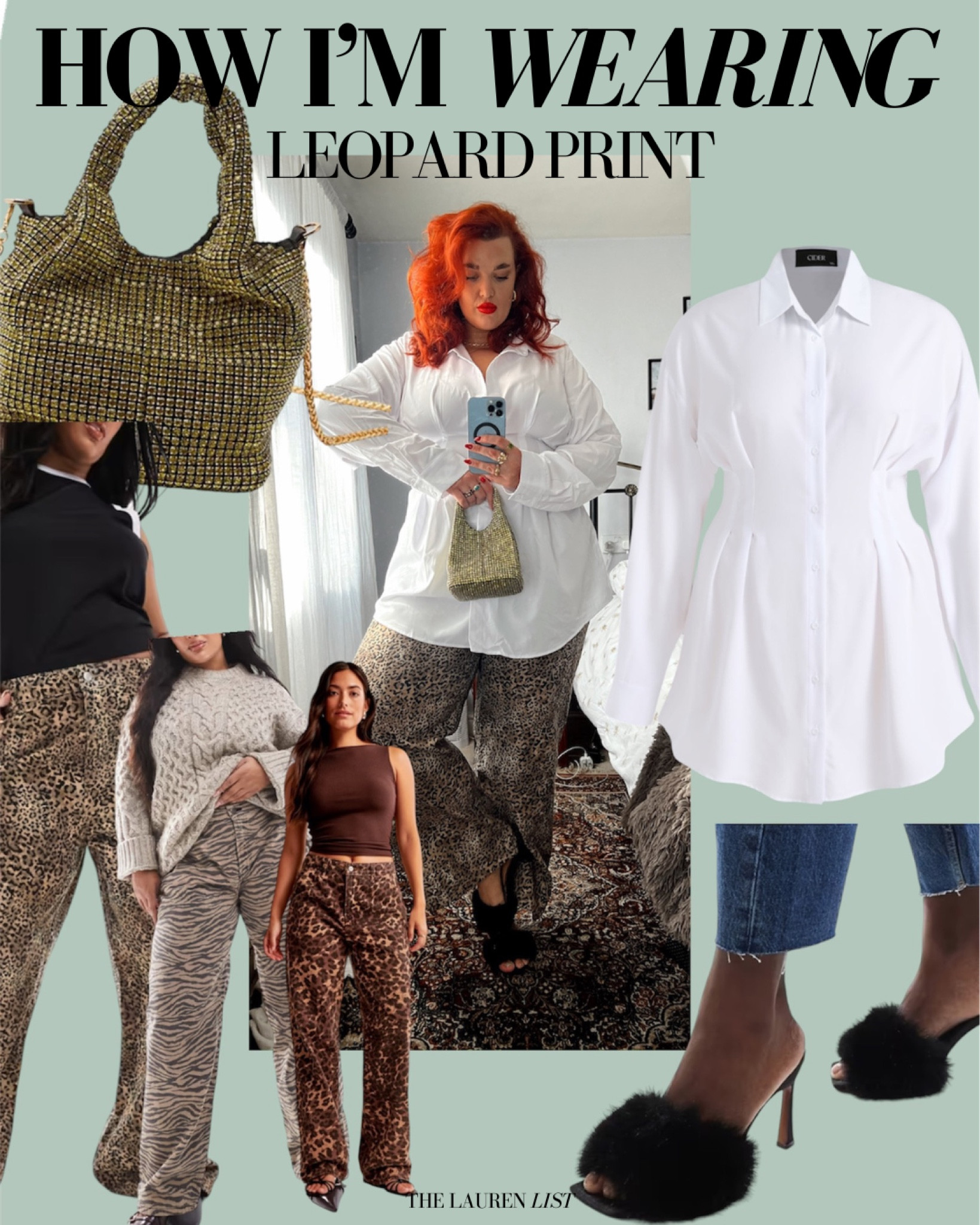 12/10/24 ✨ Curve, Dinner & Drinks Outfit

Another transitional look that can be taken from office - drinks/dinner! I absolutely love these cinched waist shirts atm so was so happy to find this one in plus size! Teamed with leopard print jeans (currently sold out in this pattern but have linked the other patterns and some other options for you) & my new bag, which I LOVE! Wearing a 22 in the shirt and usually a 20 on top & 22 in the jeans which is my usual size on bottom. 

#LTKplussize #LTKworkwear #LTKeurope