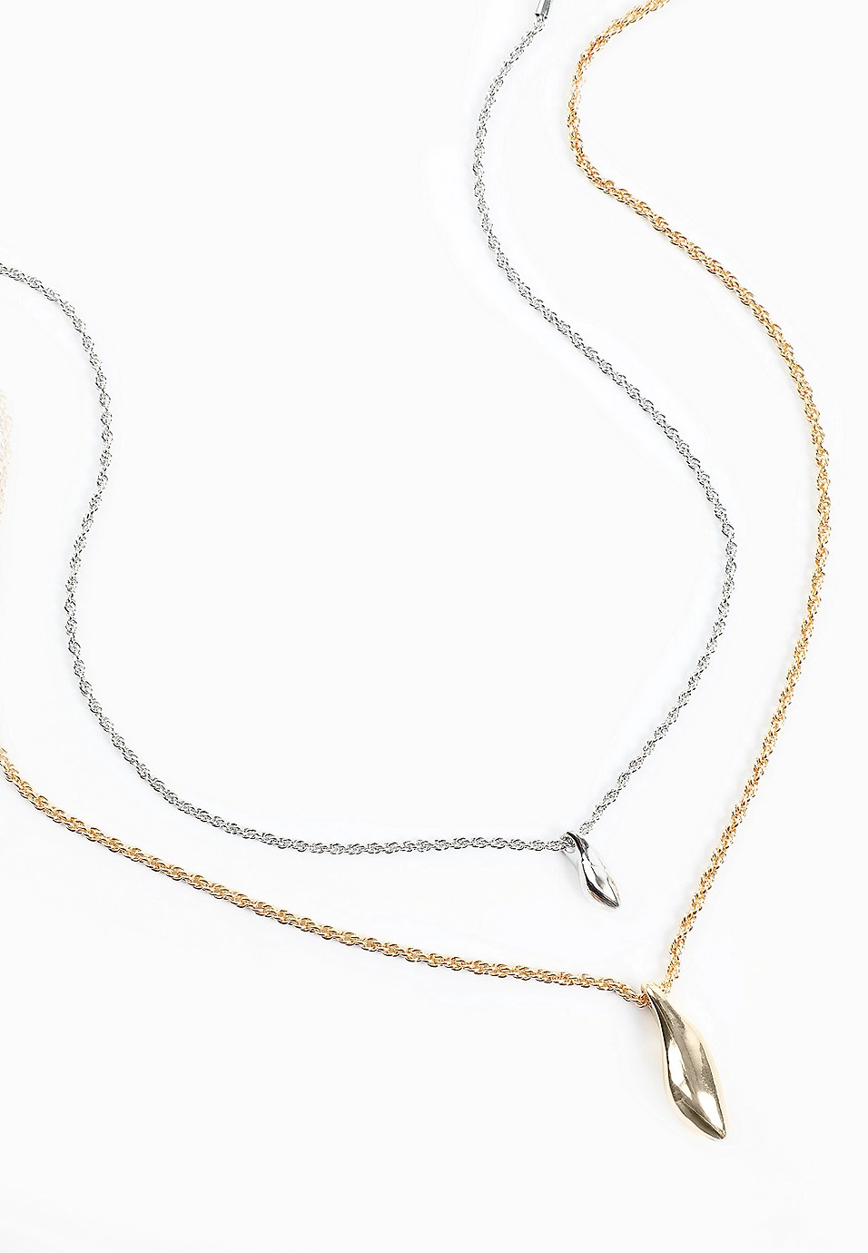 Gold And Silver Layered Pendant Necklace Set | Maurices