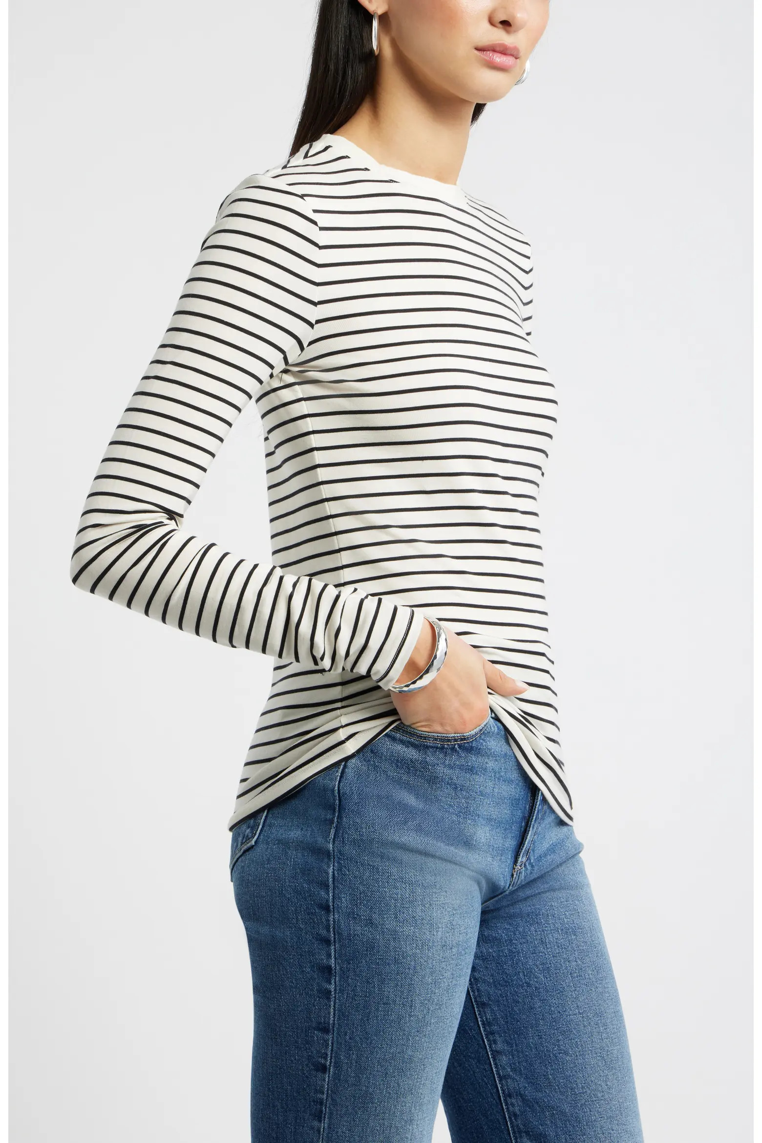 Long Sleeve Crewneck T-Shirt (Women) | Nordstrom | Nordstrom