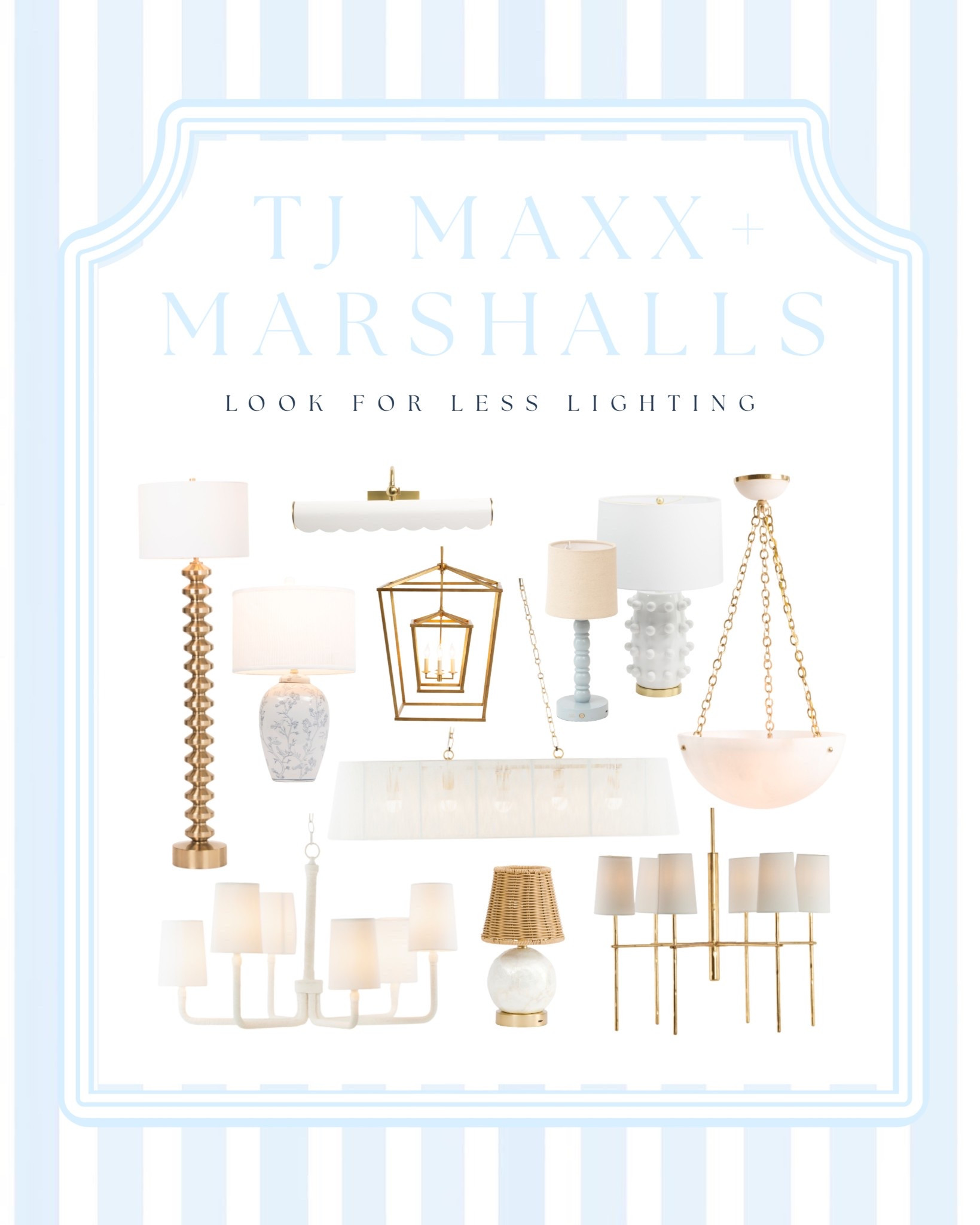 I can’t believe these light fixtures are available at TJ Maxx and Marshalls ✨ Designer lighting for less ✨ high-end lamps, picture lights, sconces, and chandeliers without the high-end price tag. Perfect for adding a modern coastal or classic touch to any room 🤍
Designers/Brands featured: Aerin, E. F. Chapman, Mitzi, Barbara Barry, Lillian August, Thomasville

Use code SHIP89 for free shipping! Free returns in store#LTKFindsUnder100

#LTKHome #LTKSaleAlert
