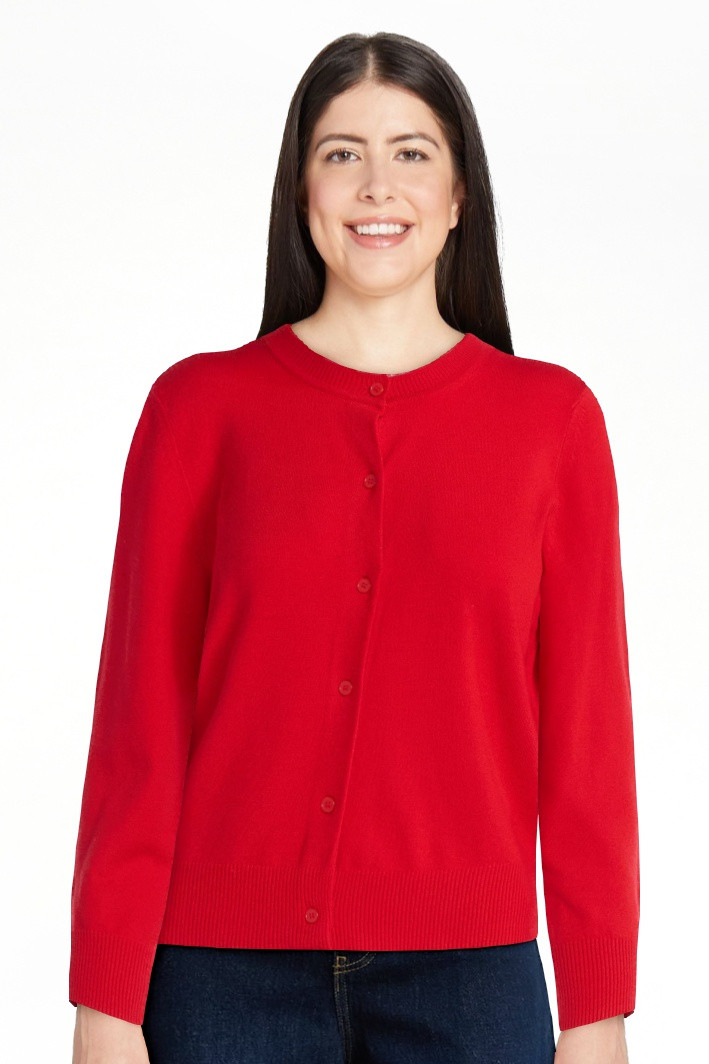 Free Assembly Women's and Women's Plus Solid, Stripe, & Print Classic Cozy Yarn Cardigan Sweater,... | Walmart (US)