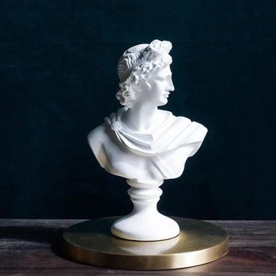 Apollo Greek Bust Figurine Statue Mythology Home Decor | Etsy | Etsy (US)